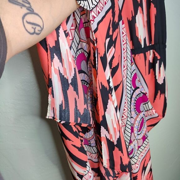 Pure Energy Plus Size Boho Print Maxi Dress - Picture 12 of 15